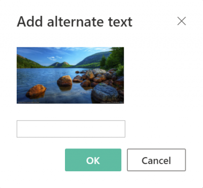 add alternate text to images in Outlook Office 365